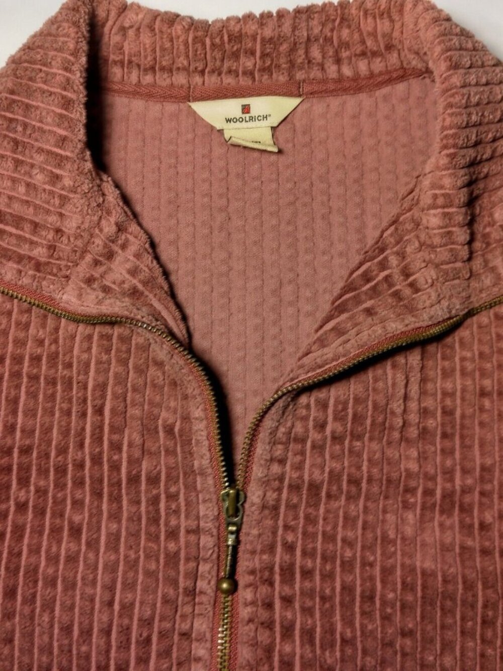 Woolrich Jacket Women Large Wide Wale Corduroy Shacket Purple Gorpcore Zip Up - Picture 9 of 13